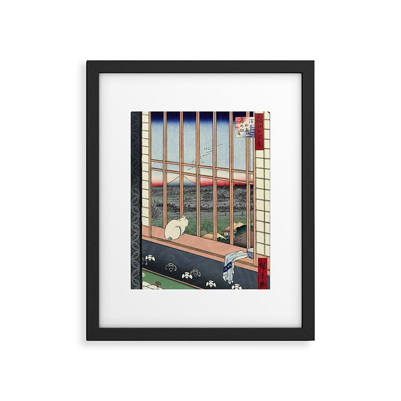 Utagawa Hiroshige Japanese Woodblock Cat Print Framed Art Print Gallery Image 5