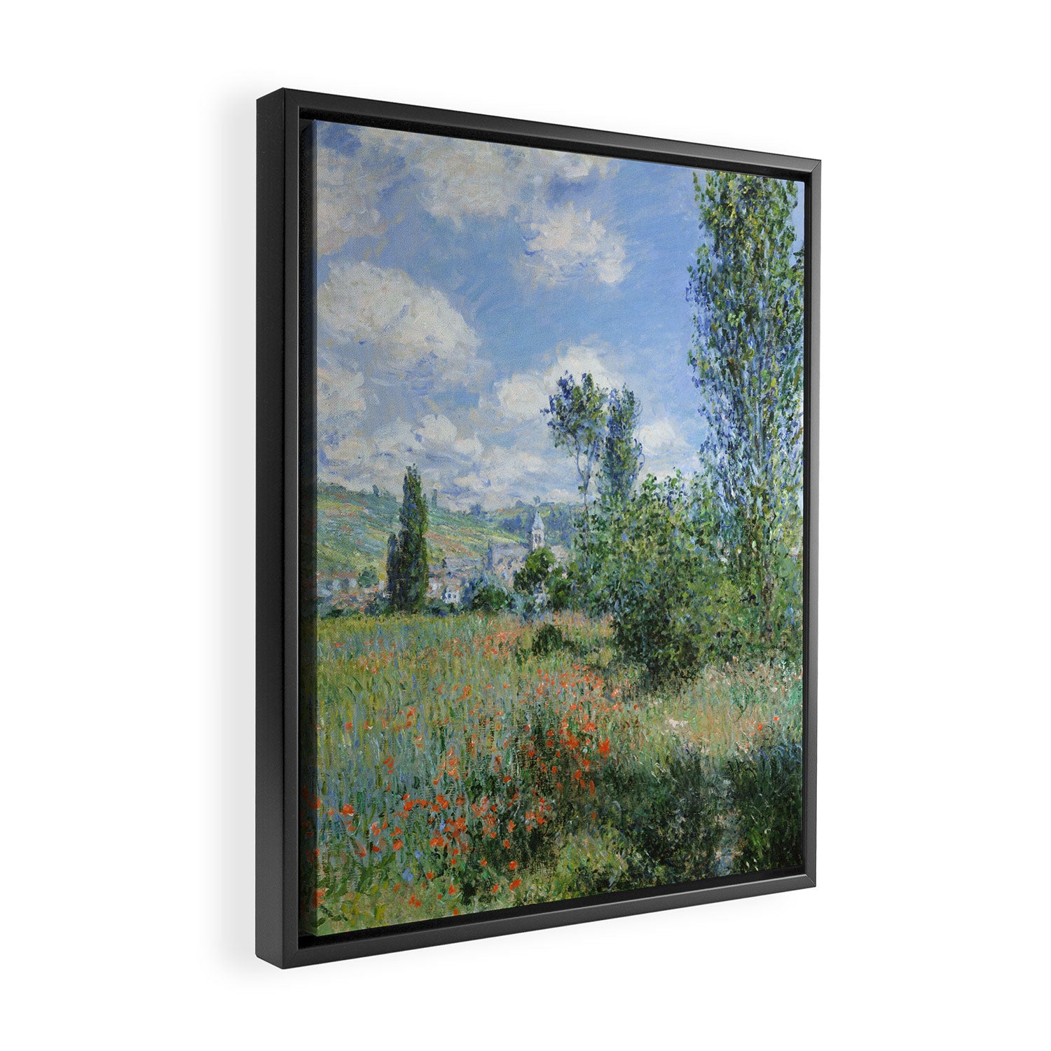 View of Vetheuil by Claude Monet, 1880 Framed Canvas Print Gallery Image 2