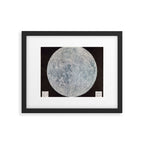 Vintage Lunar Moon Map, 1960s Framed Art Print Gallery Image 6