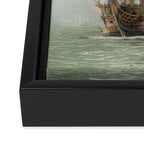 Vintage Ship Art Framed Canvas Print Gallery Image 3