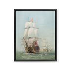Vintage Ship Art Framed Canvas Print Gallery Image 6