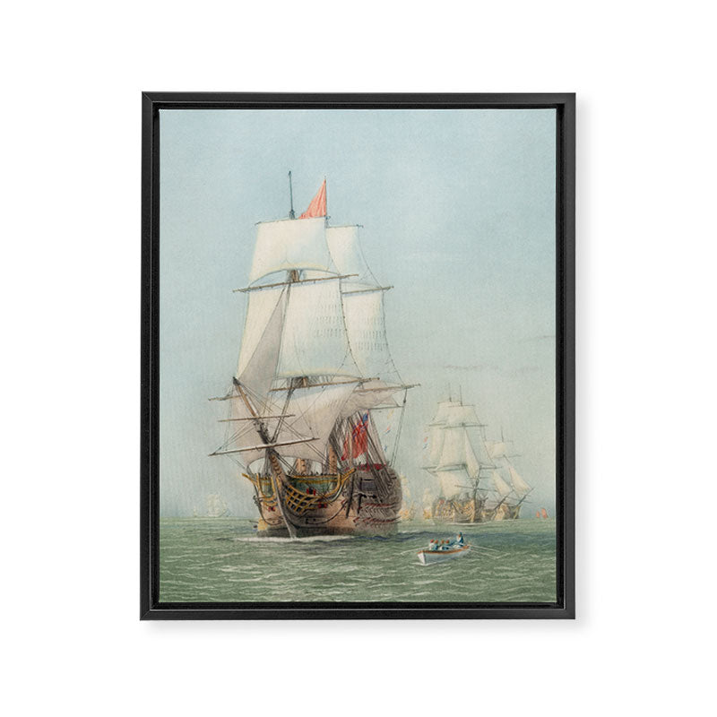 Vintage Ship Art Framed Canvas Print Gallery Image 6