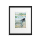 Vintage Florida Manatee Framed Art Print Gallery Image 6