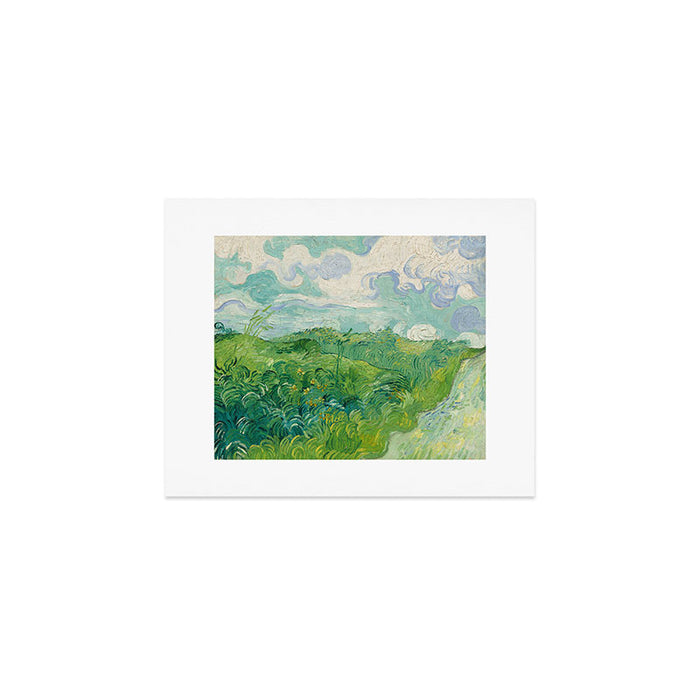 Green Wheat Fields, Auvers, 1890, Vincent van Gogh Art Print Gallery Image 1