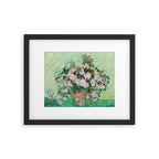 Pink Roses Van Gogh Framed Art Print Gallery Image 6