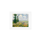 Poppy Fields near Argenteuil by Claude Monet Art Print Gallery Image 1