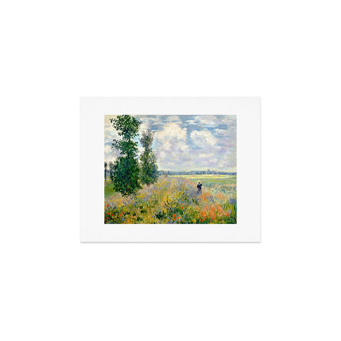 Poppy Fields near Argenteuil by Claude Monet Art Print Gallery Image 1