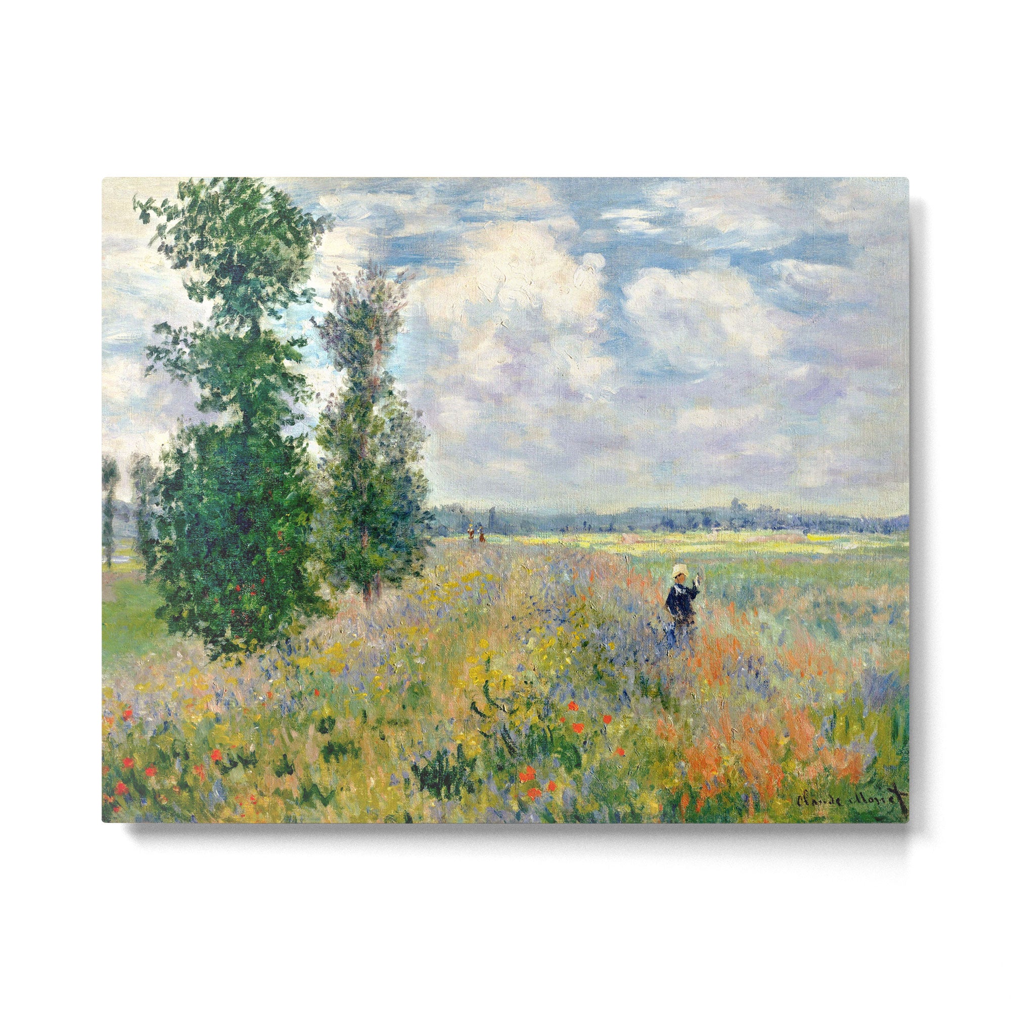 Poppy Fields near Argenteuil by Claude Monet Metal Print Gallery Image 4