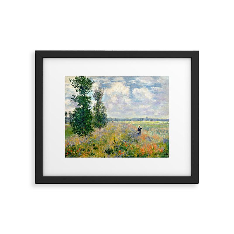 Poppy Fields near Argenteuil by Claude Monet Framed Art Print Gallery Image 5