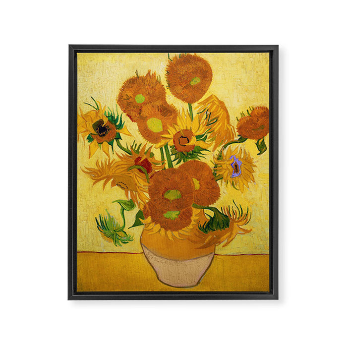 Sunflowers by Van Gogh Framed Canvas Print Gallery Image 1