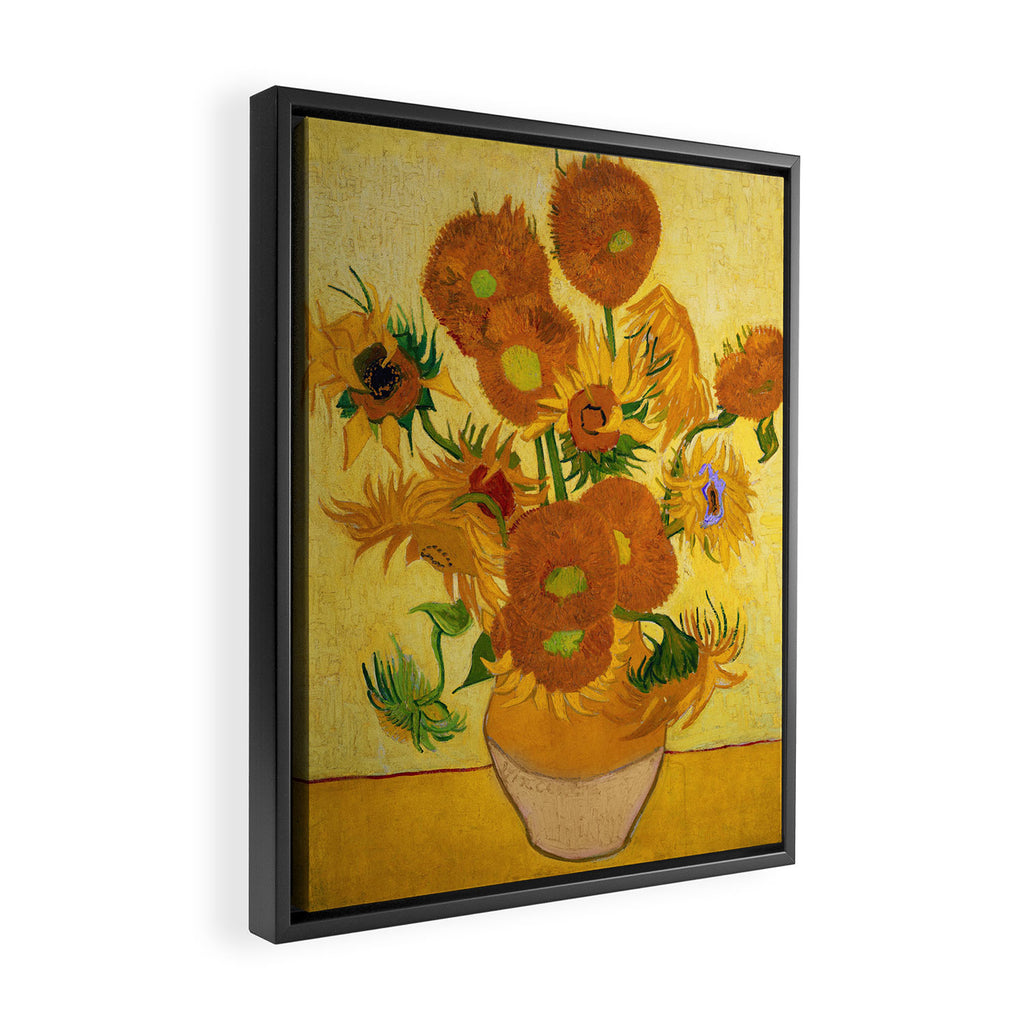 Sunflowers by Van Gogh Framed Canvas Print Gallery Image 2