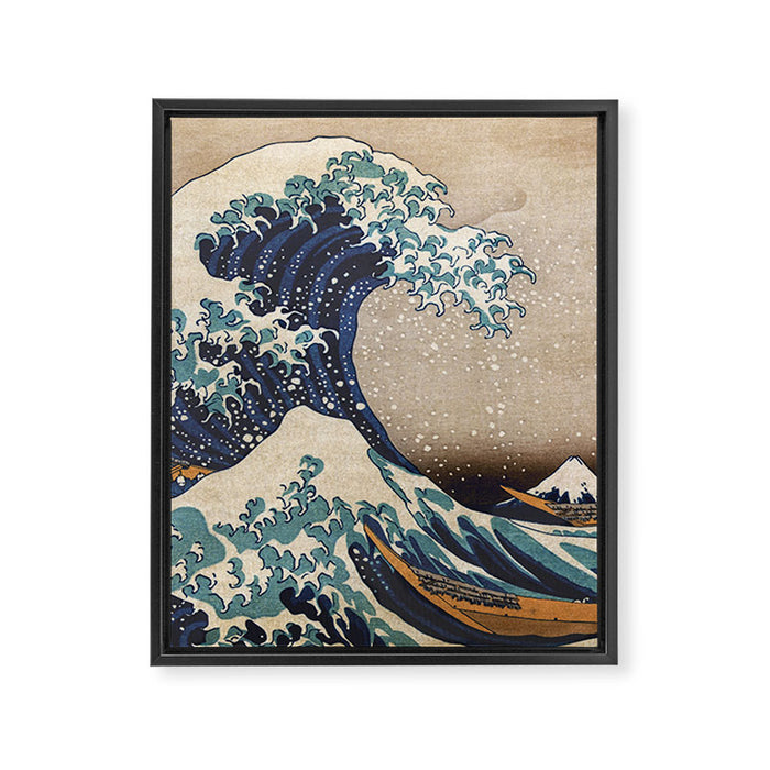 The Great Wave off Kanagawa Framed Canvas Print Gallery Image 1