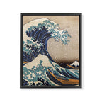 The Great Wave off Kanagawa Framed Canvas Print Gallery Image 6