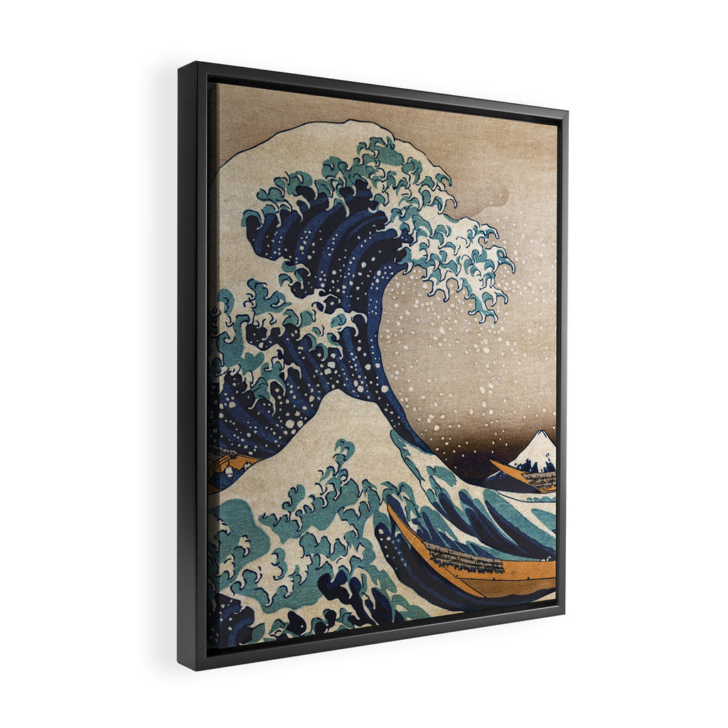 The Great Wave off Kanagawa Framed Canvas Print Gallery Image 2