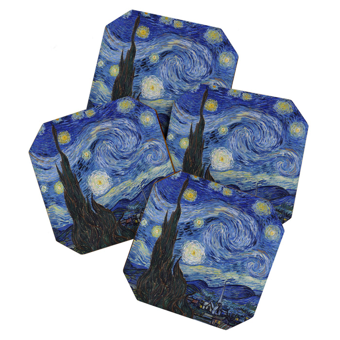 The Starry Night by Vincent van Gogh Coaster Gallery Image 1