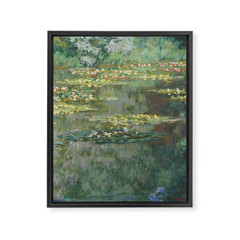 Water Lily Pond Claude Monet Framed Canvas Print Gallery Image 8