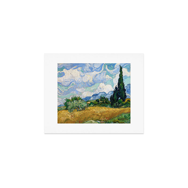 Wheat Field with Cypresses by Vincent van Gogh Art Print Gallery Image 1