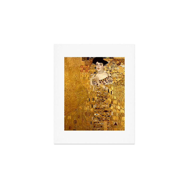 Woman in Gold Portrait by Gustav Klimt Art Print Gallery Image 1