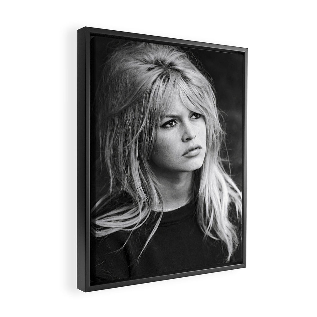 Brigitte Bardot Retro Vintage Art Framed Canvas Print Gallery Image 2