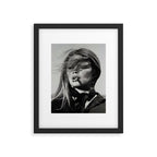 Brigitte Bardot Smoking a Cigarette, Black and White Photograph Framed Art Print Gallery Image 5
