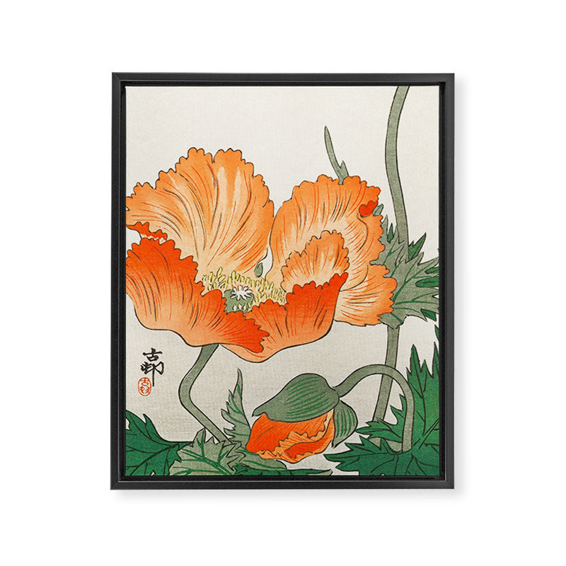 Blossoming Flower - Vintage Japanese Woodblock Print Art Framed Canvas Print Gallery Image 6