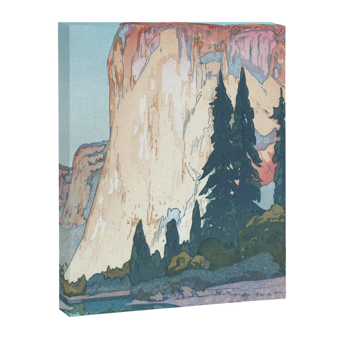 Hiroshi Yoshida, El Capitan Yosemite California United States Of America - Vintage Japanese Woodblock Print Art Canvas Print Gallery Image 1