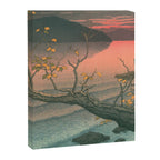 Sunset At Lake Towada, Nenokuchi - Vintage Japanese Woodblock Print Art By Hasui Kawase, 1930's. Canvas Print Gallery Image 6