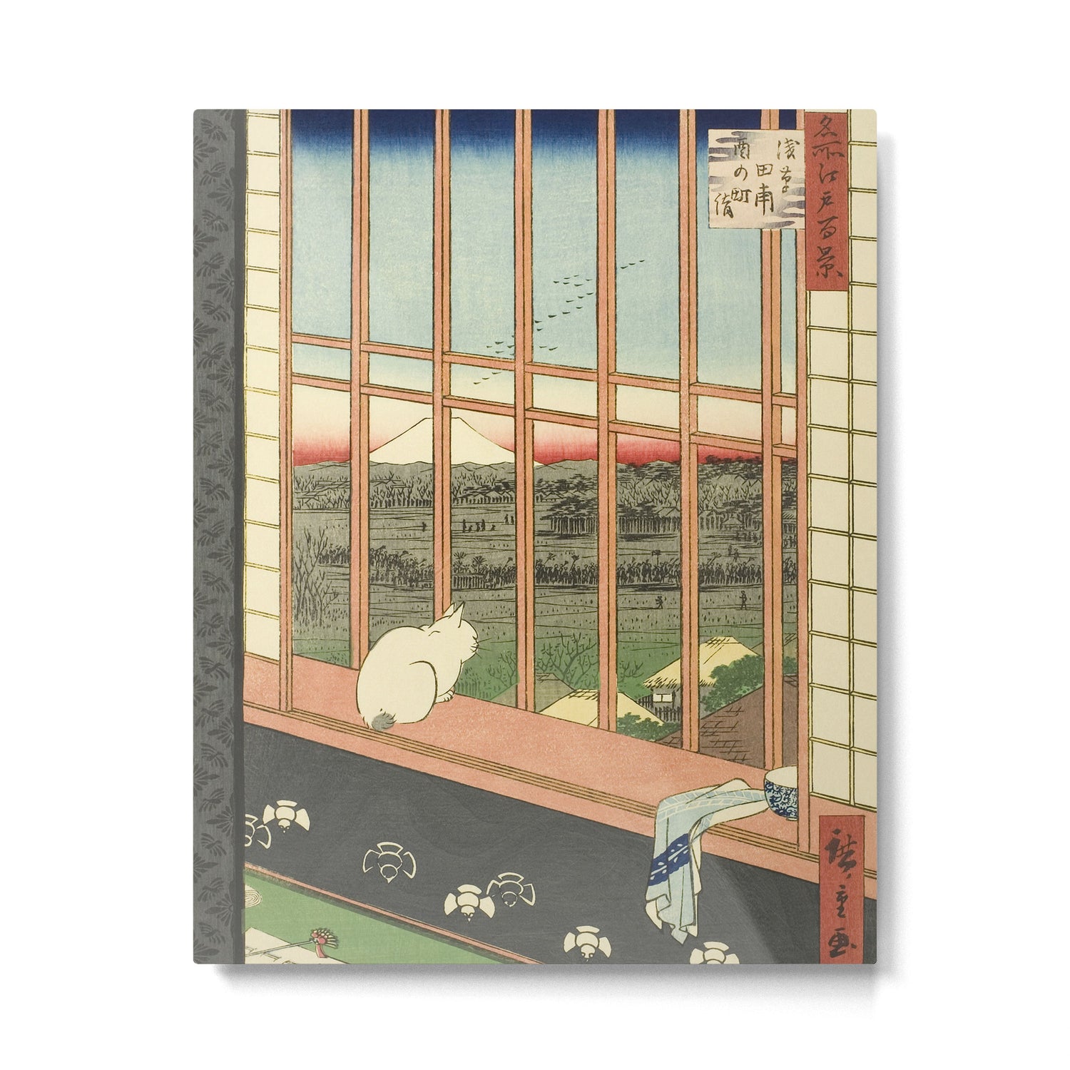Utagawa Hiroshige - Asakusa Rice Fields, Torinomachi Festival - Vintage Japanese Woodblock Print, 1857 Metal Print Gallery Image 4