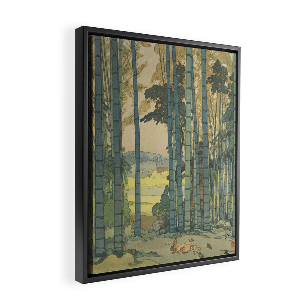 Yoshida Hiroshi, Bamboo Grove - Vintage Japanese Woodblock Print Art Framed Canvas Print Gallery Image 2