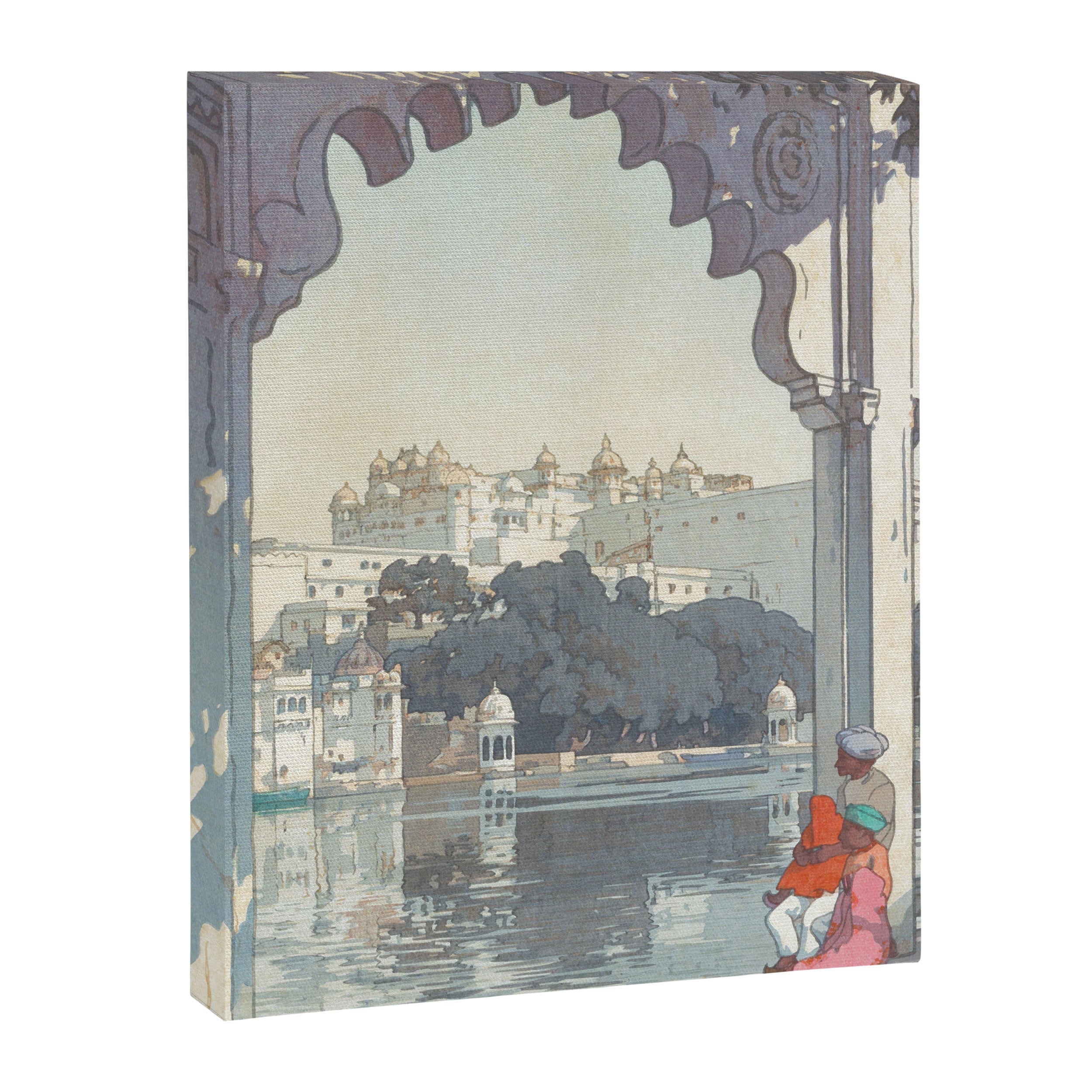 Yoshida Hiroshi, City Palace Udaipur - Vintage Japanese Woodblock Print Art Canvas Print Gallery Image 6