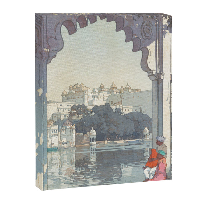 Yoshida Hiroshi, City Palace Udaipur - Vintage Japanese Woodblock Print Art Canvas Print Gallery Image 1