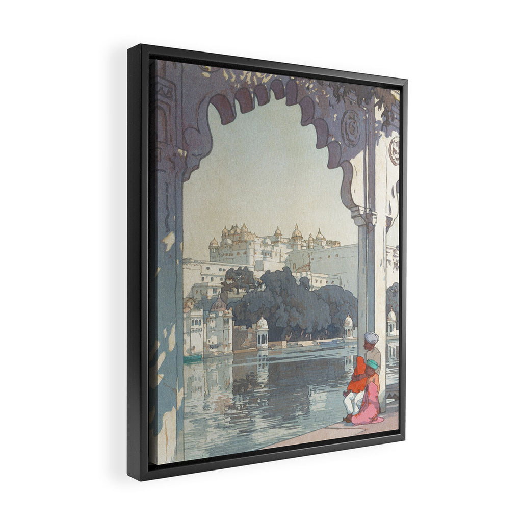 Yoshida Hiroshi, City Palace Udaipur - Vintage Japanese Woodblock Print Art Framed Canvas Print Gallery Image 2