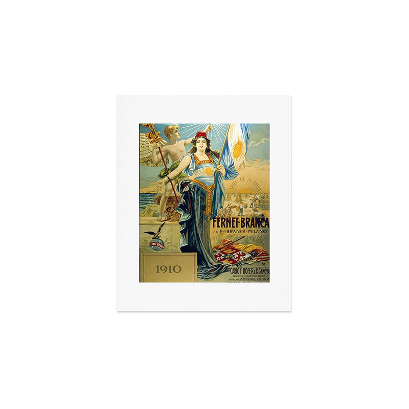 1910 Fernet Branca Liqueur Aperitif Advertisement Art Print Gallery Image 1