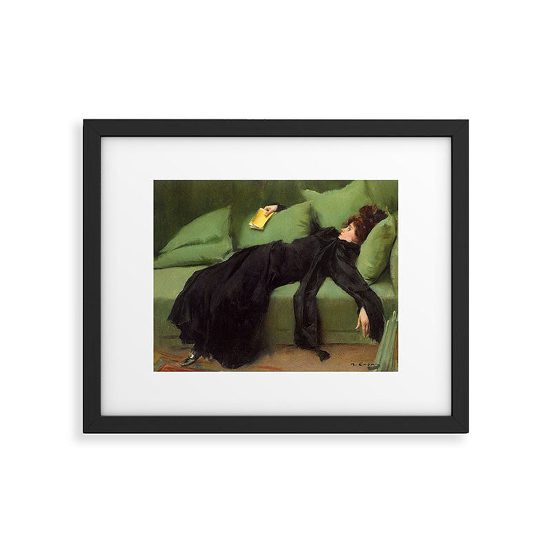 A Decadent Girl - Ramon Casas Framed Art Print Gallery Image 4