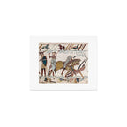 Battle of Hastings- Bayeux Tapestry King Harold Is Killed Arrow In Eye Art Print Gallery Image 1