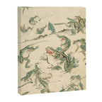 Battle Of The Frogs - Kawanabe Kyosai Canvas Print Gallery Image 3