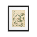 Battle Of The Frogs - Kawanabe Kyosai Framed Art Print Gallery Image 5