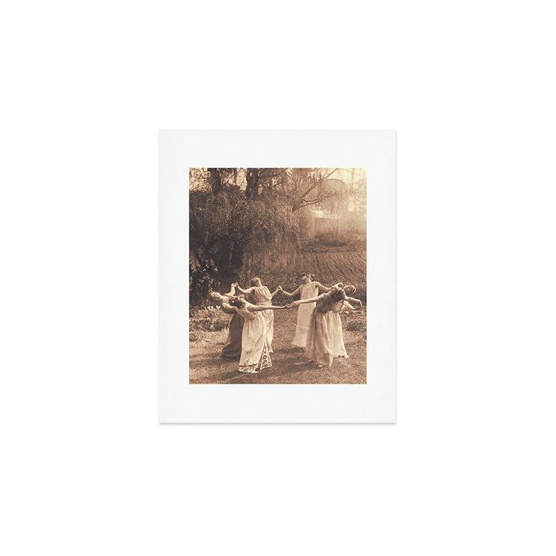 Circle Of Witches Vintage Women Dancing Art Print Gallery Image 1