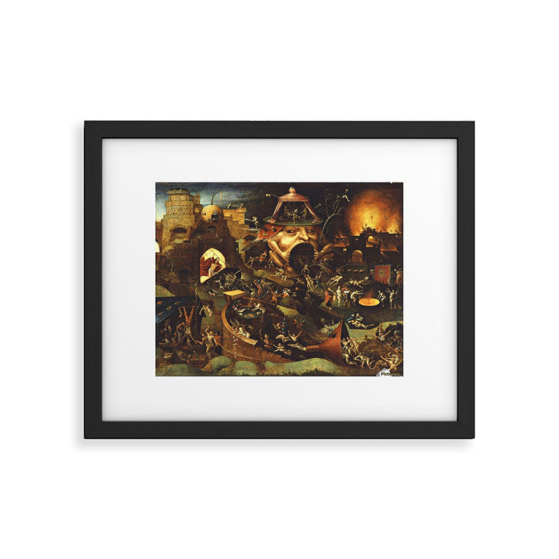 Insight Into Hell By Hieronymus Bosch Framed Art Print Gallery Image 5