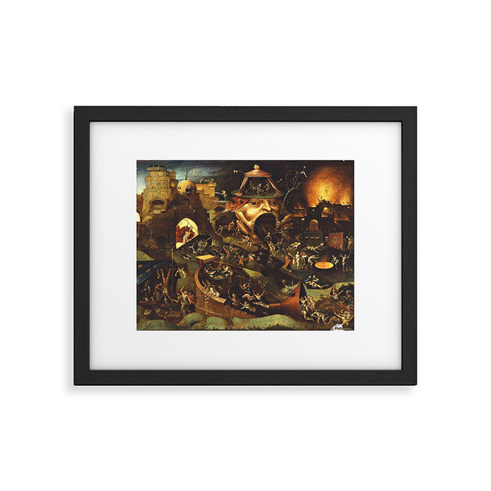 Insight Into Hell By Hieronymus Bosch Framed Art Print Gallery Image 1
