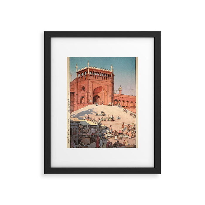 Jami Masjid Delhi From The India And Southeast Asia Series By Yoshida Hiroshi Framed Art Print Gallery Image 1