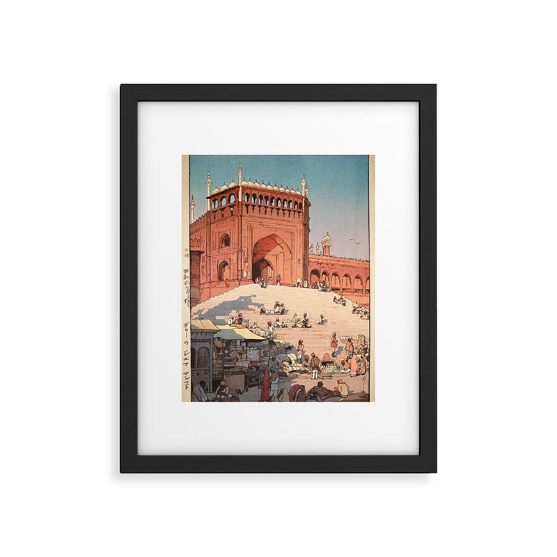 Jami Masjid Delhi From The India And Southeast Asia Series By Yoshida Hiroshi Framed Art Print Gallery Image 4