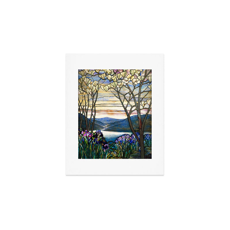 Louis Comfort Tiffany - Magnolias And Irises 1905 Art Print Gallery Image 1