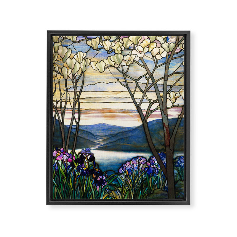 Louis Comfort Tiffany - Magnolias And Irises 1905 Framed Canvas Print Gallery Image 3