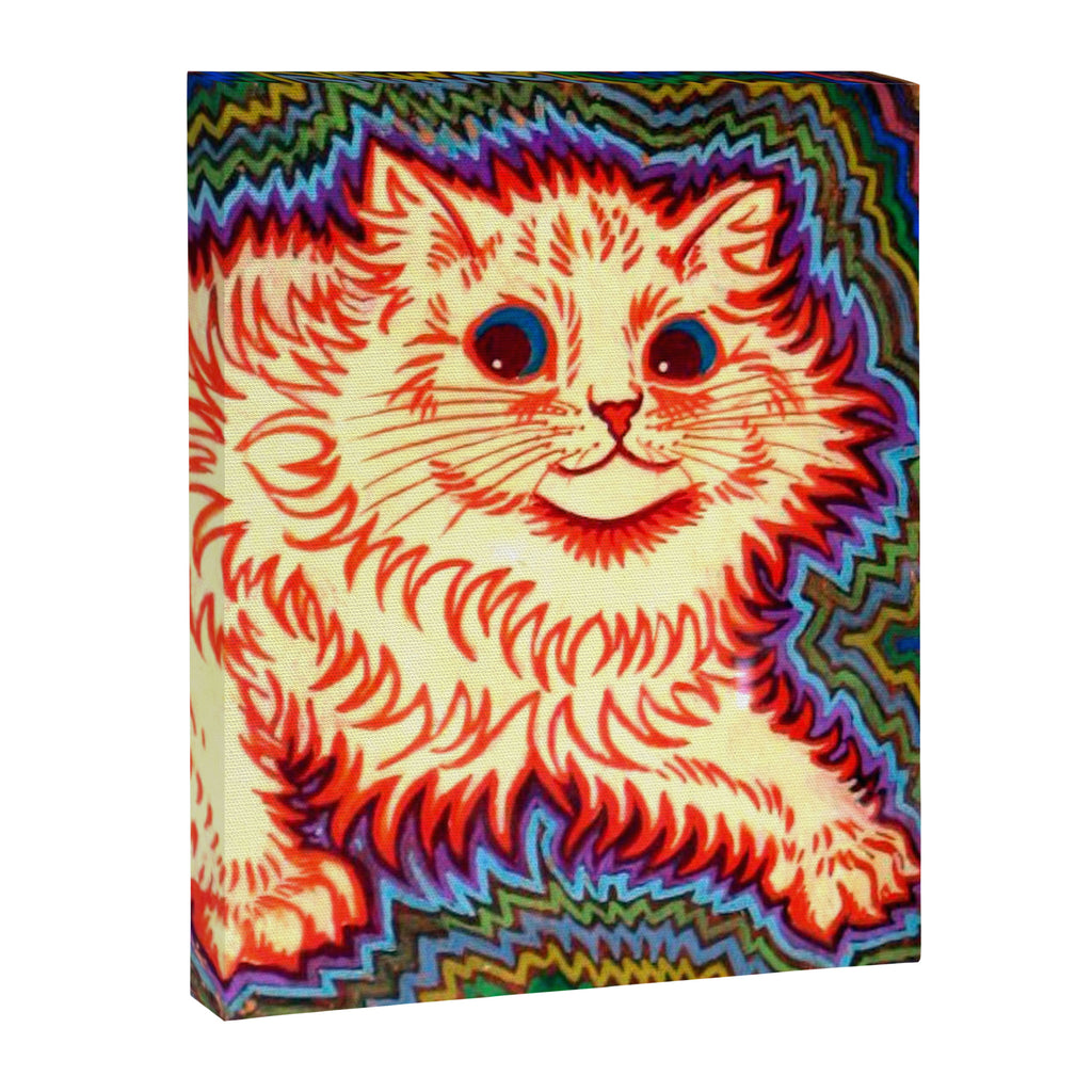 Louis Wain Psychedelic Cat Canvas Print Gallery Image 3