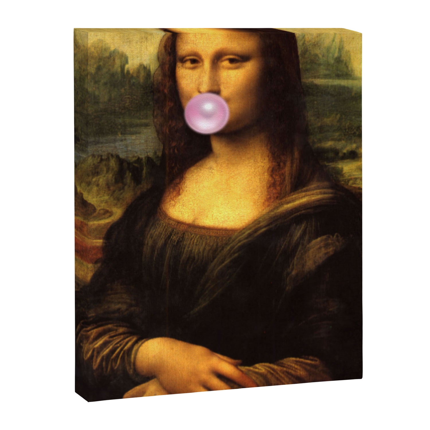 Mona Lisa Bubble Gum Canvas Print Gallery Image 3