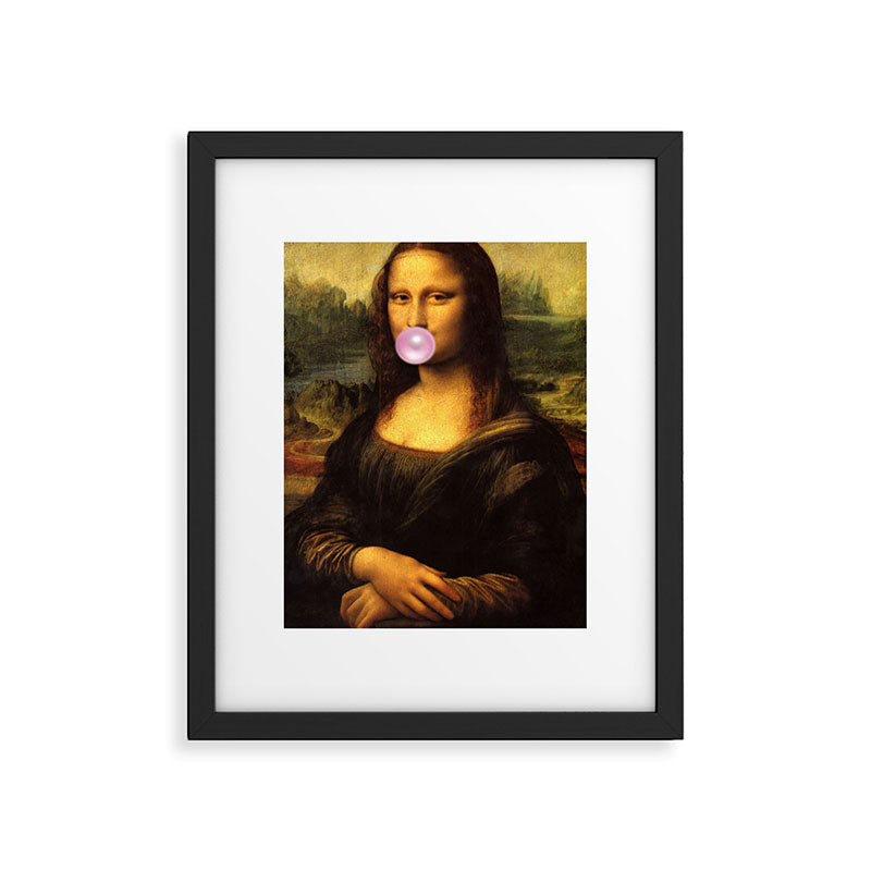 Mona Lisa Bubble Gum Framed Art Print Gallery Image 5