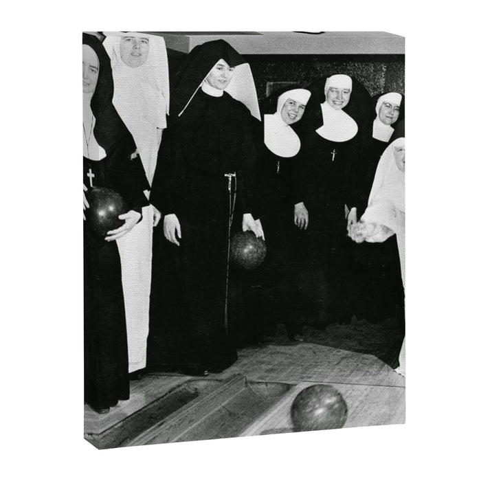 Nuns Bowling Canvas Print Gallery Image 1