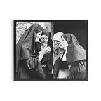 Nuns Smoking High Resolution Version Framed Canvas Print Gallery Image 3