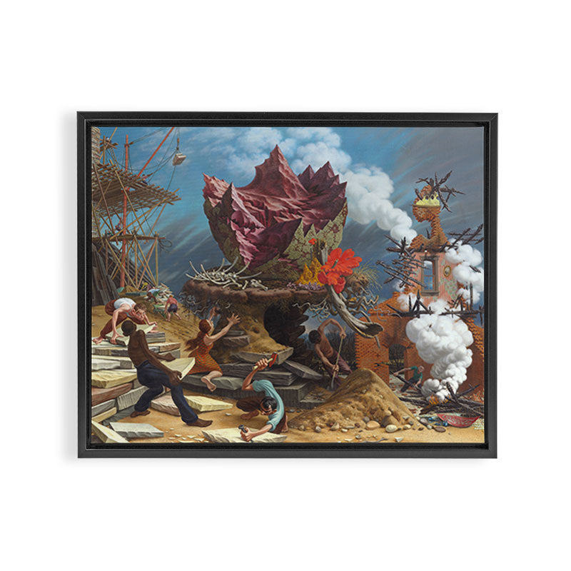 Peter Blume - The Rock Framed Canvas Print Gallery Image 3